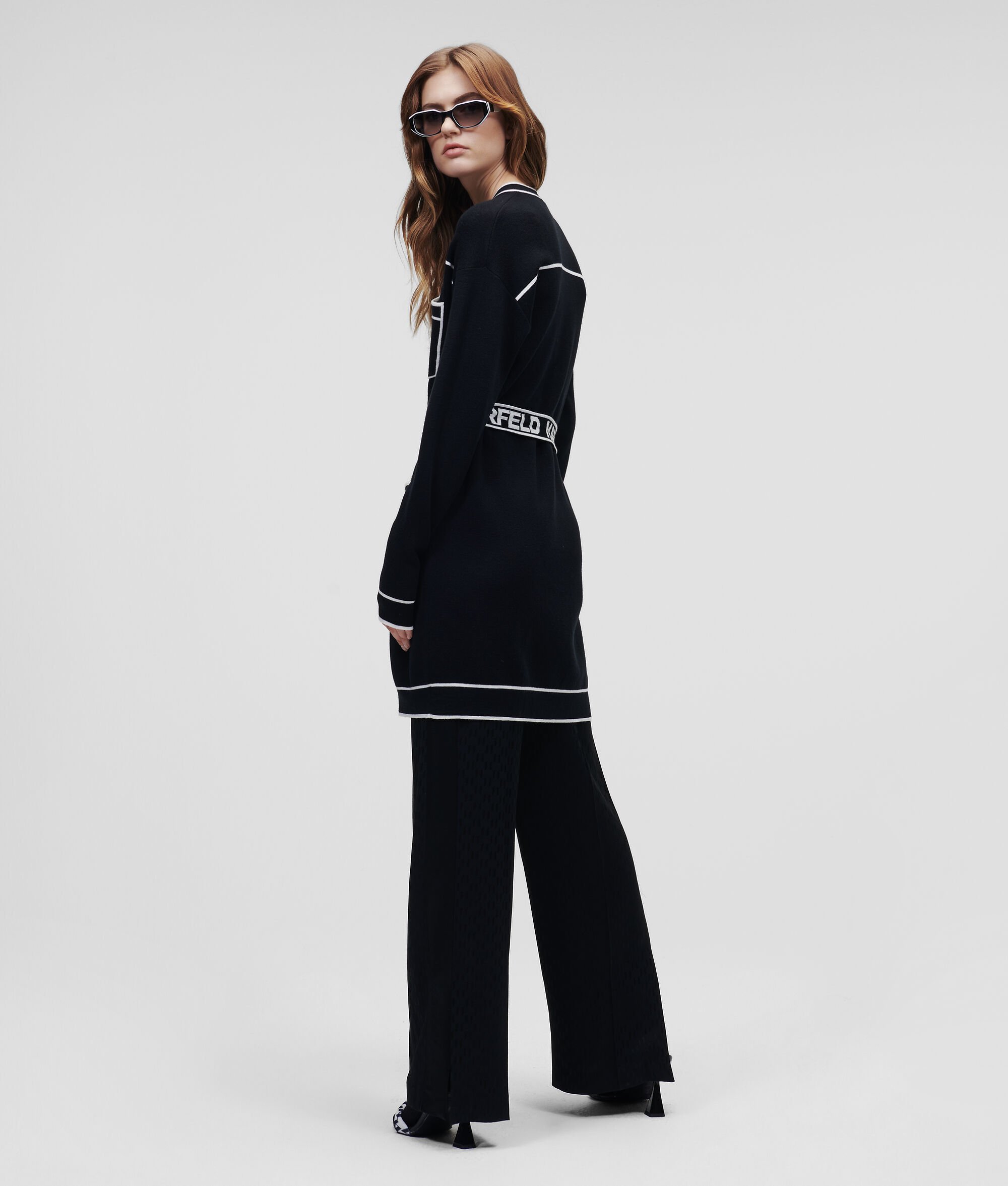 (image for) Bright KARL LOGO BELTED CARDIGAN